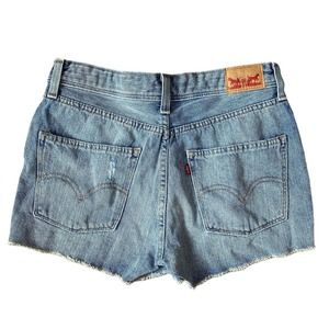 High Rise Booty Cut Off Jeans Denim Shorts Size 5